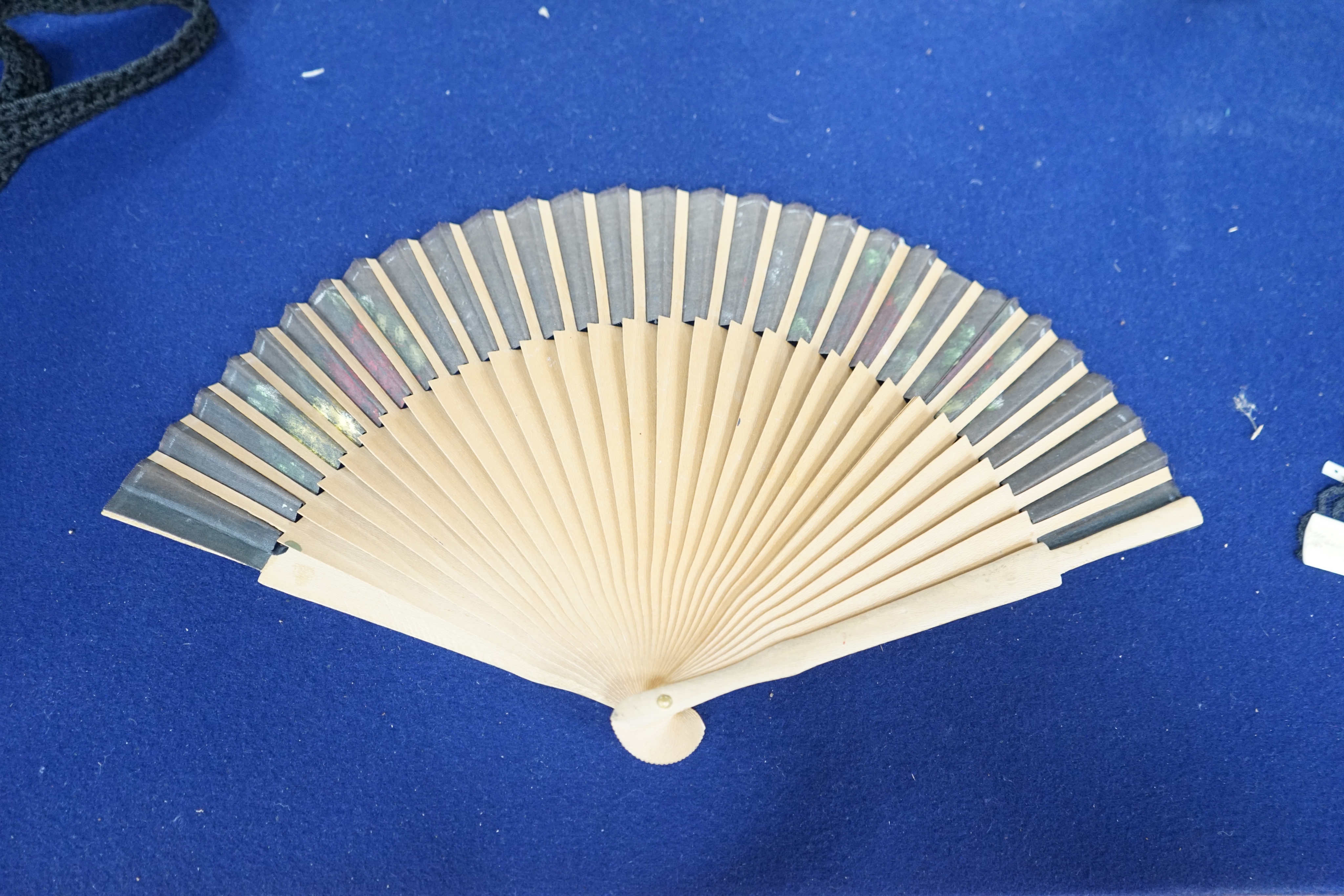 A collection of 10 fans, including some ivory and bone, 19th/early 20th century